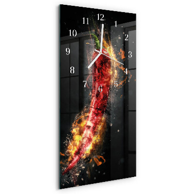 Vertikálne hodiny Pálivá paprika
