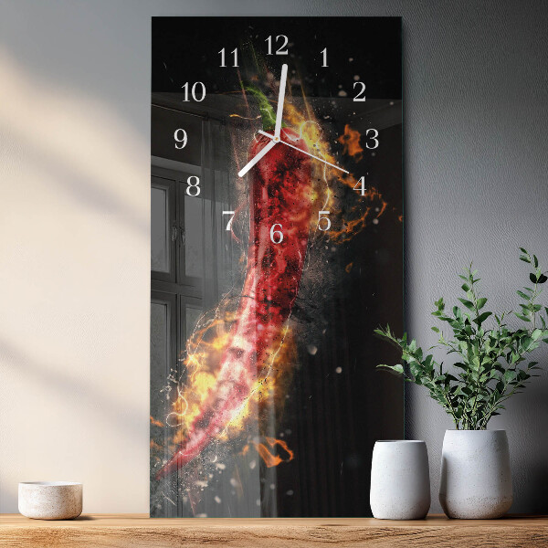 Vertikálne hodiny Pálivá paprika