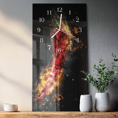 Vertikálne hodiny Pálivá paprika