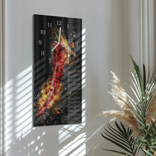 Vertikálne hodiny Pálivá paprika