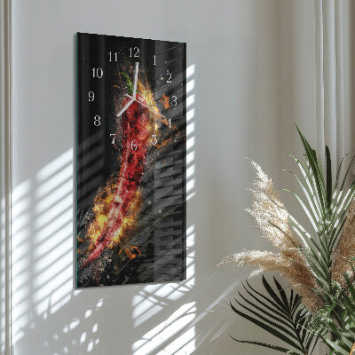 Vertikálne hodiny Pálivá paprika
