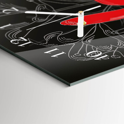 Vertikálne hodiny Kvety