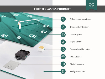 Horizontálne hodiny Pohár na víno