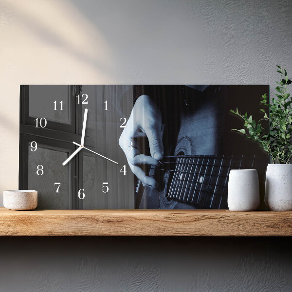Horizontálne hodiny Gitarista