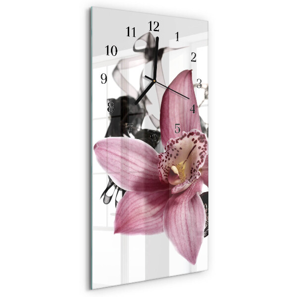 Obdĺžnikové hodiny Orchidea
