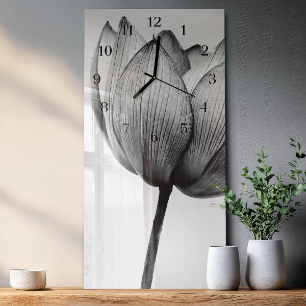 Obdĺžnikové hodiny Tulipán