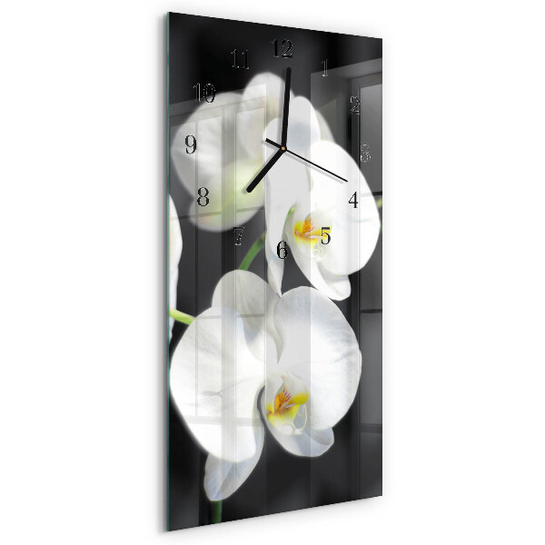 Obdĺžnikové hodiny Orchidea