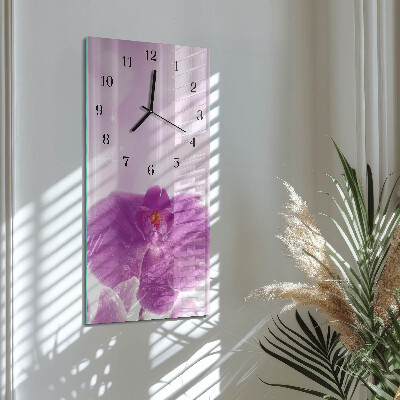 Obdĺžnikové hodiny Orchidea
