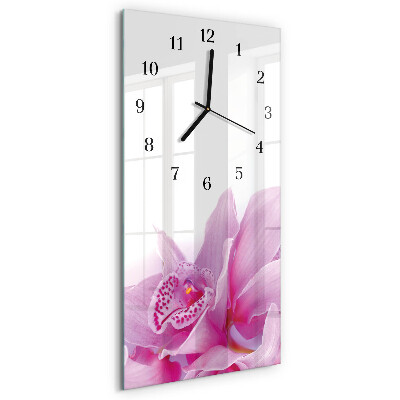 Obdĺžnikové hodiny Orchidea