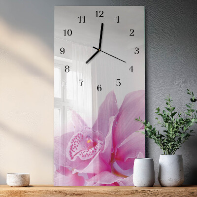 Obdĺžnikové hodiny Orchidea