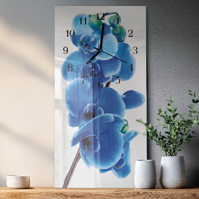 Obdĺžnikové hodiny Orchidea