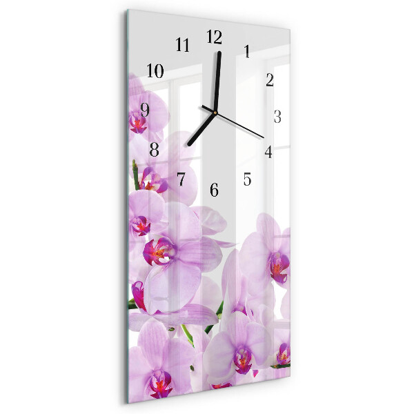 Obdĺžnikové hodiny Orchidey