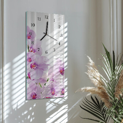 Obdĺžnikové hodiny Orchidey