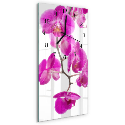 Obdĺžnikové hodiny Orchidey