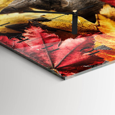 Obdĺžnikové hodiny Listy