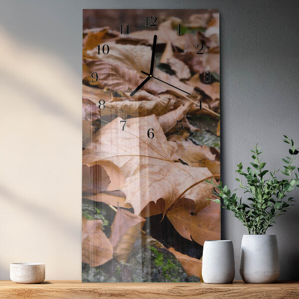 Obdĺžnikové hodiny Listy