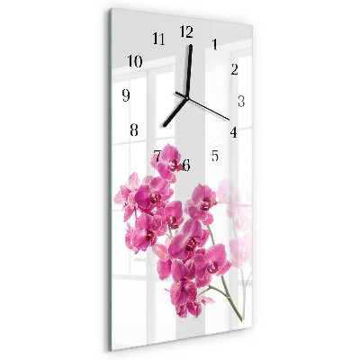 Obdĺžnikové hodiny Orchidey