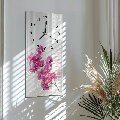 Obdĺžnikové hodiny Orchidey