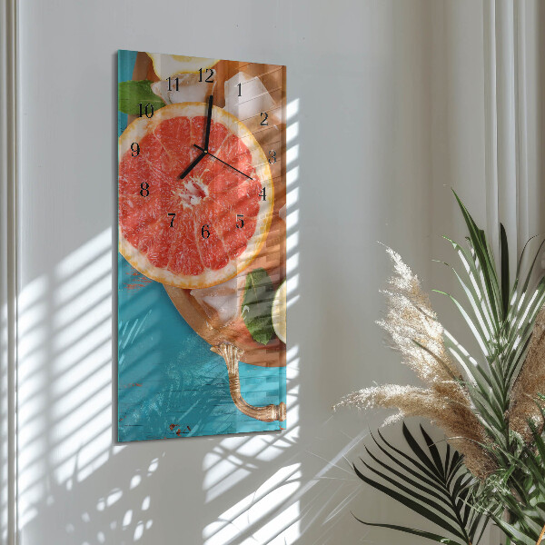 Obdĺžnikové hodiny Grapefruit