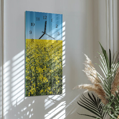 Obdĺžnikové hodiny Pole kvetov