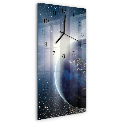 Obdĺžnikové hodiny Earth Wellall