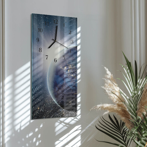 Obdĺžnikové hodiny Earth Wellall