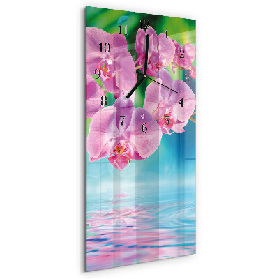 Obdĺžnikové hodiny Orchidey
