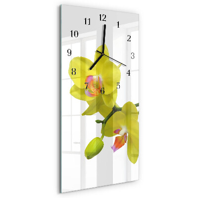 Obdĺžnikové hodiny Orchidea