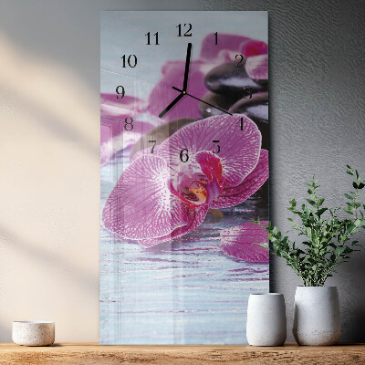 Obdĺžnikové hodiny Nápad na orchidey
