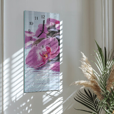 Obdĺžnikové hodiny Nápad na orchidey