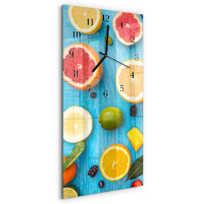 Obdĺžnikové hodiny Ovocie