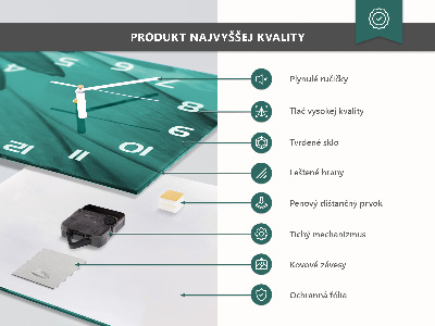 Horizontálne hodiny Ovocie