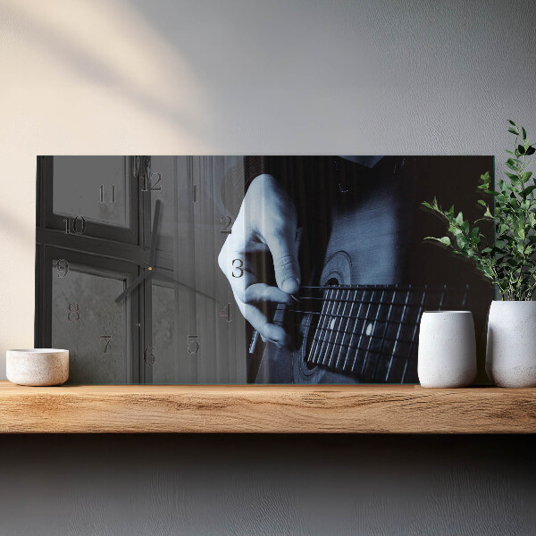 Horizontálne hodiny Gitarista