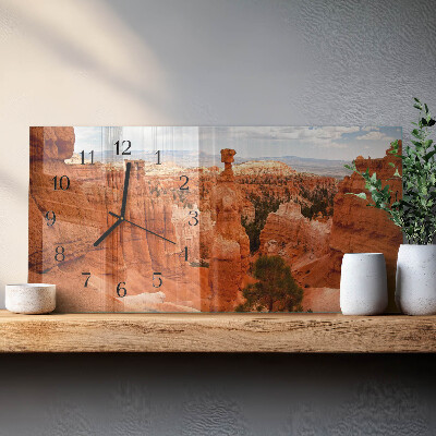 Horizontálne hodiny Bryce Canyon